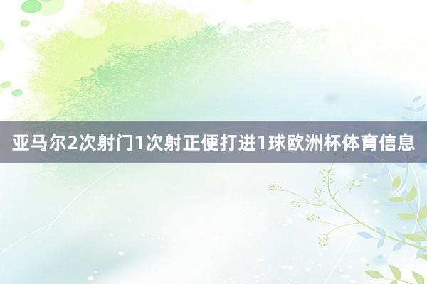 亚马尔2次射门1次射正便打进1球欧洲杯体育信息