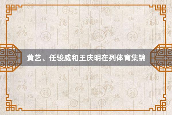 黄艺、任骏威和王庆明在列体育集锦