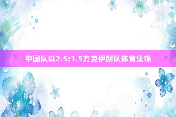 中国队以2.5:1.5力克伊朗队体育集锦