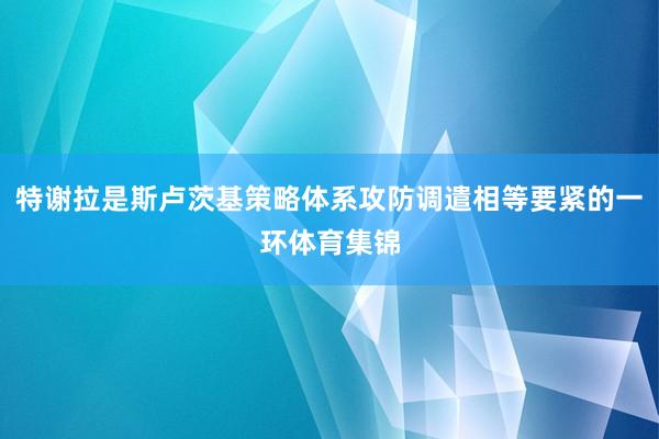 特谢拉是斯卢茨基策略体系攻防调遣相等要紧的一环体育集锦